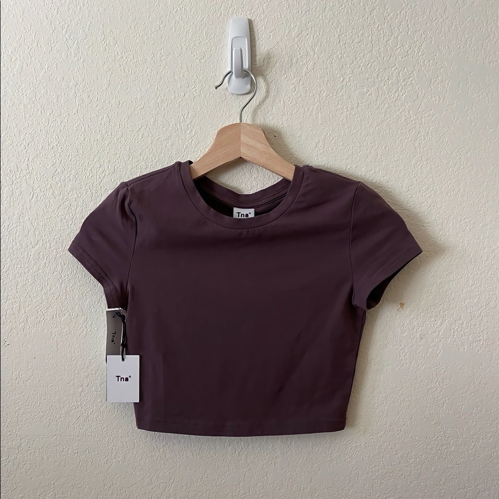 Aritzia TNA 90s Ortiz Top Dark Cocoa
